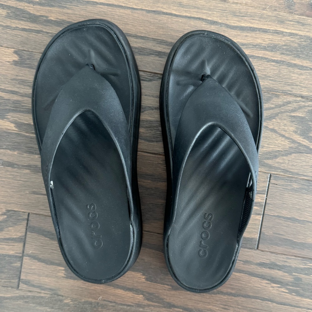 CROCS Black Women's Platform Sandals